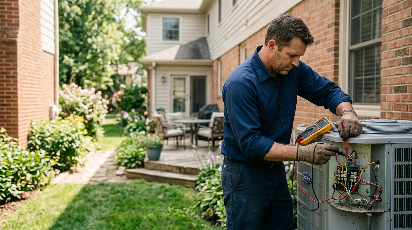 HVAC technician working near Saint Ansgar, IA